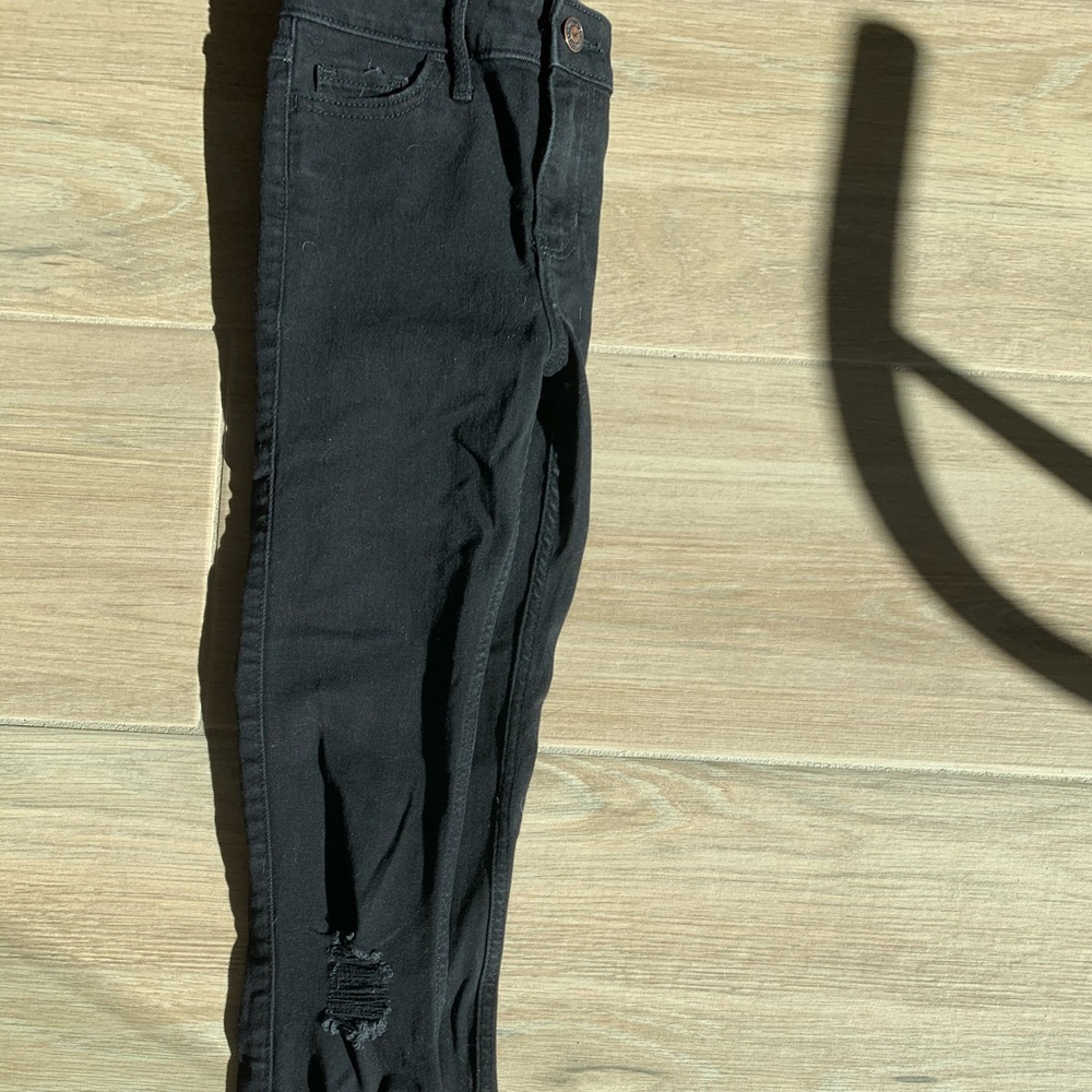 Hollister Black Mid-Rise Super Skinny Jeans